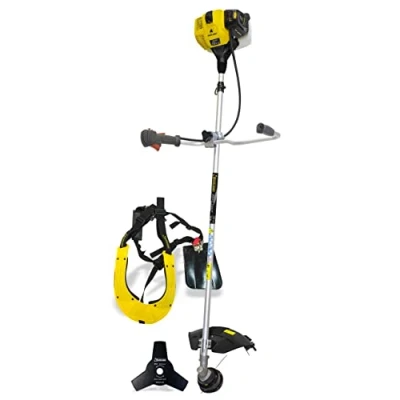 Imagen de GARLAND Best 721G V18 Desbrozadora de Gasolina Cilindrada 42,7 CC, Potencia 1,6 CV. Manillar Plegable. Incluye arnés, Disco 3 Puntas y Cabezal Hilo.