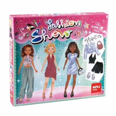 Imagen de APLI Kids 19799 Magnets Fashion Show, Juego magnético para Crear vestimentas niñ@s a Partir de 6 años, CREA Tus Propios Looks y conviértete en diseñador Moda