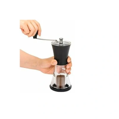 Imagen de KYOCERA cm 40, café, Molinillo de cerámica, Tapa Ajustable Gruesa a Fina, extraíble, fácil llenar y Limp Macina regolabile per caffè, Negro, 8.2x16x21.9