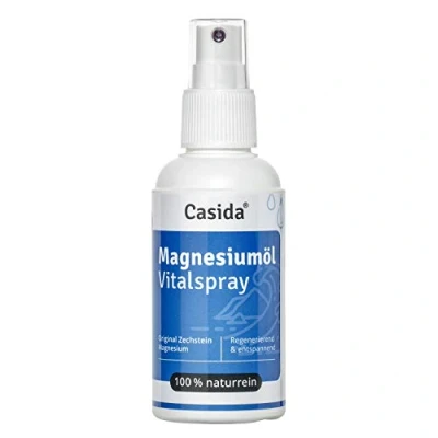 Imagen de Casida® Aceite de magnesio en Spray a partir del mineral Zechstein original cloruro vegetal calidad farmacias 100 ml