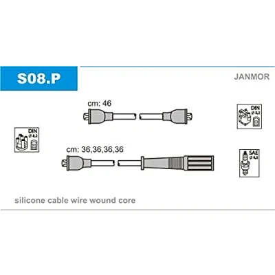Imagen de JANMOR S08.P Juego de Cables Encendido