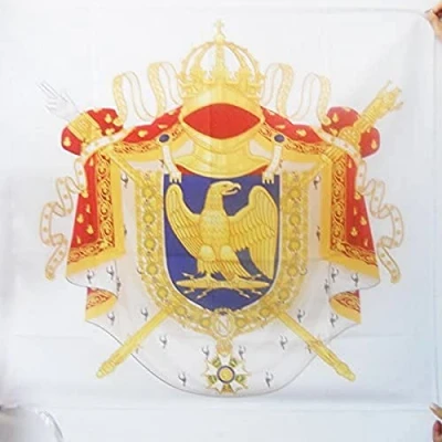 Imagen de BANDERA DE las ARMAS NAPOLEON PRIMER IMPERIO FRANCÉS 90x90cm para palo EJERCITO FRANCIA 90 x cm AZ FLAG