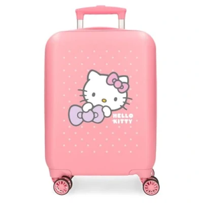 Imagen de Hello Kitty My Favourite Bow Maleta de Cabina Rosa 33x50x20 cms Rígida ABS Cierre combinación Lateral 28,4L 2 kgs 4 Ruedas Dobles Equipaje Mano
