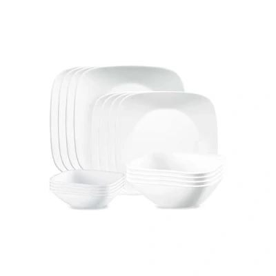 Imagen de Corelle Vivid White Vajilla (16 piezas), color blanco