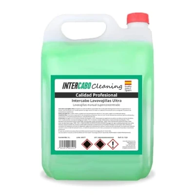Imagen de Intercabo Lavavajillas a mano Detergente Garrafa de liquido 5L Lavaplatos ecologico Jabon Ultra concentrado quitagrasa