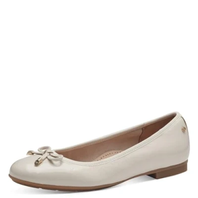 Imagen de Tamaris Bailarinas, Mujer, Talla: 37, Creme patent Zapatos