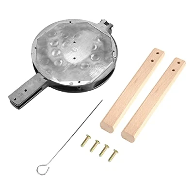 Imagen de Ichiias Waffle Maker Kitchen Antiadherente Egg Bubble Baking Molde Plate Pan Tool, Sartén Para Hacer Gofres Con Huecos Circulares Uso Comercial En El Hogar