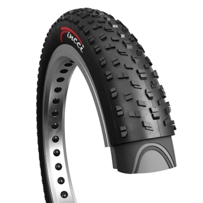 Imagen de Fincci Plagable Cubiertas Fat Bike 26x4.0 Pulgados 100 559 Neumatico Gordo Cubierta para MTB Montaña Fuera del Camino Hibrida Bici Bicicleta neumaticos 26 x 4.0