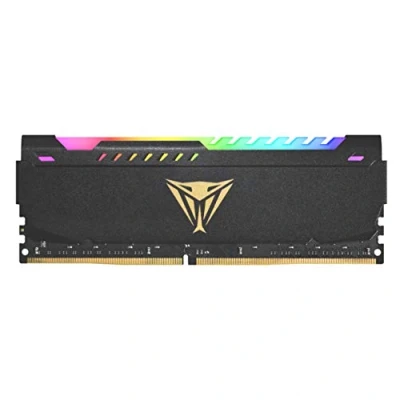 Imagen de Patriot Memory Viper Steel DDR4 3200 16GB (1x16GB) CL18 Módulo LED RGB de Memoria Alto Rendimiento Gris