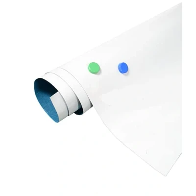 Imagen de TUKA 90cm x 60cm Lámina Ferrosa para Imanes, Autoadhesivo, Escribir y Borrar, de Hierro Pizarra Magnética, Creación Tableros Magnético, Blanca Adhesiva, Blanca, TKD9020