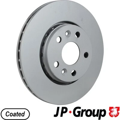 Imagen de JP GROUP 4363101600 Disco de freno Eje delantero 280 24 5 ventilado revestido RENAULT: Kangoo II / Grand Kangoo, Express, Be Bop