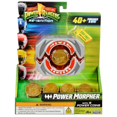 Imagen de Power Rangers Mighty Morphin Morpher Juego de rol con 5 monedas poder