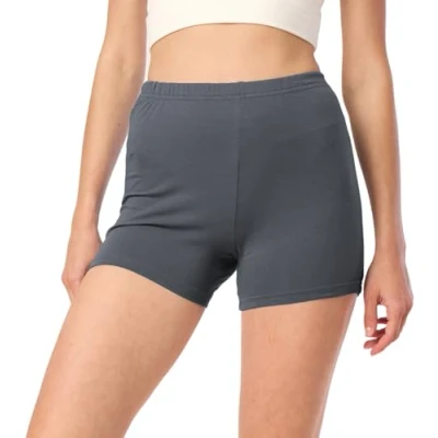 Imagen de Merry Style Pantalones Cortos para Mujer Mallas Cortas Deportivas Shorts de algodón MS10 392 (Gris, S)