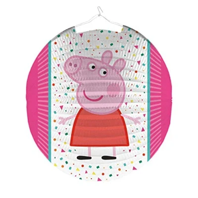Imagen de Amscan 9907262 Farolillo de Papel (25 cm), diseño Peppa Pig