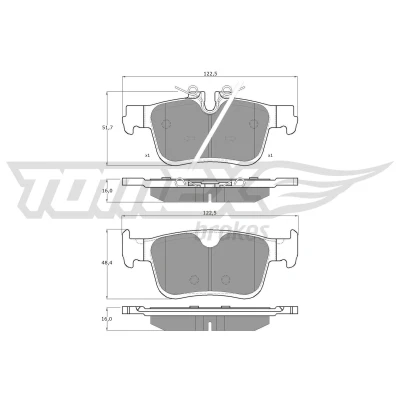 Imagen de Juego de pastillas TOMEX Brakes TX 18 872