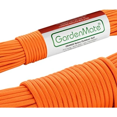 Imagen de GardenMate Cuerda de Nailon para Exteriores Paracord 550 Profesional I 31 m Longitud 4 mm Grosor con Revestimiento y núcleo 7 Hilos Resistentes al desgarro