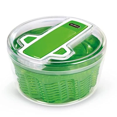 Imagen de Zyliss E940017 Easy Spin 2 Centrifugadora de Lechuga, Grande, Plástico, Blanco, Escurridor Para Ensaladas y Verduras, Apto Lavavajillas
