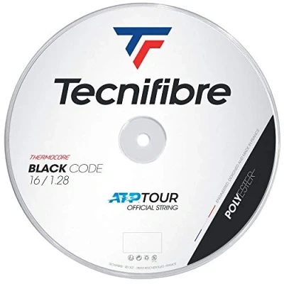 Imagen de Tecnifibre Bobine 200M BLACK 1.28 Cuerda de Tenis, Unisex, Negro, Talla única