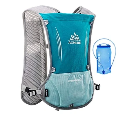 Imagen de AONIJIE 5L multifunción Mochilas de hidratación , Comodidad y Estabilidad, Rápido Acceso a la hidratación, Simplicida, Ligero Mochila Hidratacion para Ciclismo Carrera (Verde Bolsa Agua 1.5l)