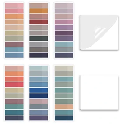 Imagen de Índices Adhesivos, 1300 Piezas Notas Colores Adhesivas y Autoadhesivas Transparentes, Marcadores Adhesivas, Índice Pestañas, para el Hogar Escuela Oficina