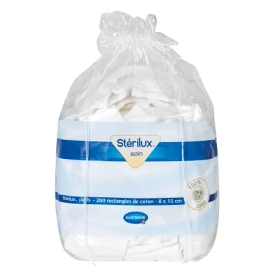Imagen de Esteriles Pads Rectángulos de algodón Suave No Pelusa 200 unidades