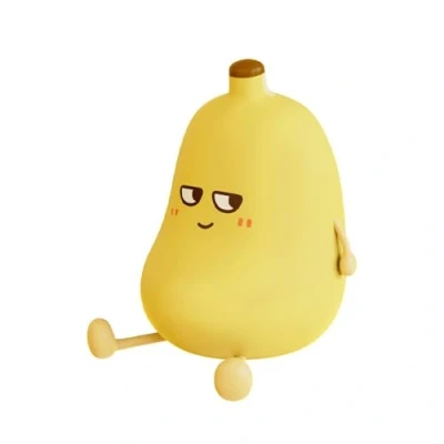 Imagen de wonderlamp Luz nocturna infantil quitamiedos con temporizador y forma de plátano LED 1W Charles