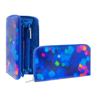 Imagen de Pylones Cartera Viaje azul paleta, tela revestida 19 x 11 cm, azul, Clásico