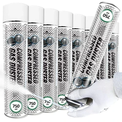 Imagen de AABCOOLING Home&amp;Office Frío Spray Compressed Gas Duster 8x750ml Coche y moto, Cuidado del motor, de Hielo para Congelación Tuberías, Enfriado Directo Hasta 50C, Congelante