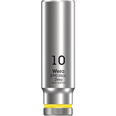 Imagen de WERA 05004507001 8790 HMA Deep 10,0 Llave de vaso larga con arrastre 1/4&quot;