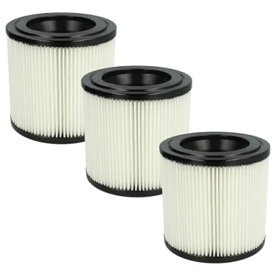 Imagen de vhbw Set de filtros 3x Filtro plisado compatible con Kärcher NT 22/1 Ap TE, Te L aspiradora Filtro, cartucho