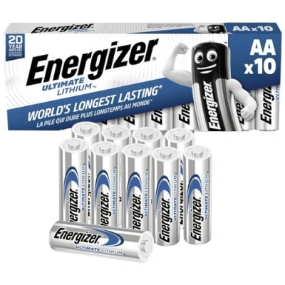 Imagen de Energizer Ultimate Lithium Pack de 10 pilas AA
