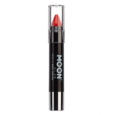 Imagen de Moon Glow Crayón corporal en barra de pintura UV neón para rostro y cuerpo Rojo intenso 1 Unidad (Paquete 1)