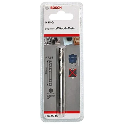 Imagen de Bosch Professional 1x Plus HSS G Broca centradora (conexión hexagonal de 3/8&quot;, 7.15 x 85 mm, Accesorios Taladro impacto rotativo)
