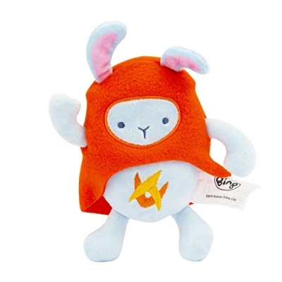 Imagen de Giochi Preziosi Bing Peluche 18 cm Aprox., Personaje Hoppity, Suave y Acolchado con Detalles Bordados, para los niños más pequeños a Partir de 0 Meses, BNG00N02, Multicolor