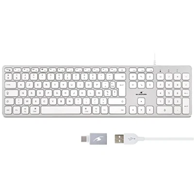 Imagen de Teclado Bluestork Para Mac Con Cable: Diseño Francés