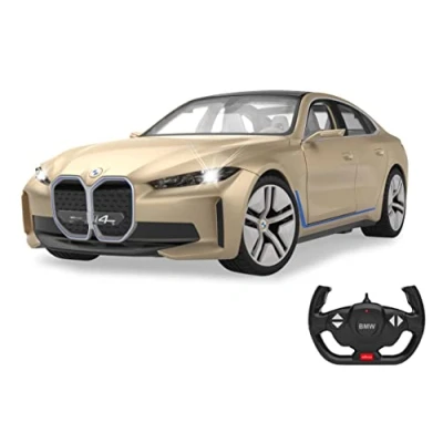 Imagen de JAMARA BMW i4 Concept 1:14 2,4 GHz con Licencia Oficial, Aprox. 1 Hora de Tiempo conducción, 11 km/h, Detalles Perfectamente ilustrados, Interior detallado, iluminación LED Interior.