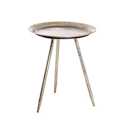 Imagen de HAKU Möbel Mesa auxiliar bronce, metal, metal Dim.: AL 47 cm x diámetro 38 cm, Estilo: Moderno