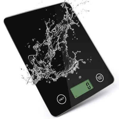 Imagen de Báscula de Cocina Digita 5kg, Balanza Alimentos Multifuncional, Automatico Precisión, LCD Pantalla, Funcion Tara, MedicióN Precisa Hasta 1g, Botón táctil