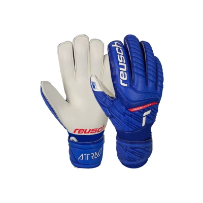 Imagen de Reusch 4060485281758 Guantes de Portero Unisex con práctica protección para los Dedos, Color Azul y Blanco, 8