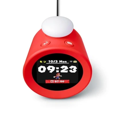 Imagen de Despertador Nintendo Sound Clock: Alarmo, 35 alarmas de juegos Nintendo, Interactivo, Detecta movimientos