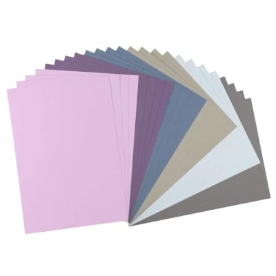 Imagen de Vaessen Creative Florence Cartulina autoadhesiva A4, papel para manualidades, mezcla de colores, 24 unidades, imprimible, manualidades y proyectos hobby