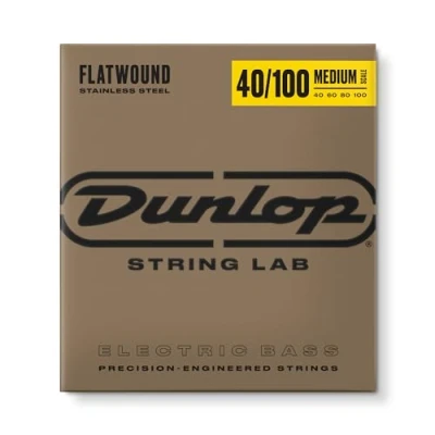 Imagen de Cuerdas de bajo Dunlop Flatwound escala media 40 100