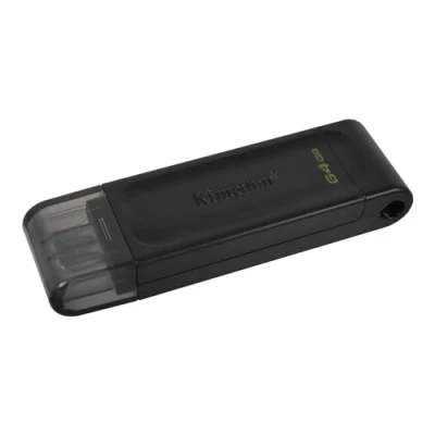 Imagen de Kingston DataTraveler 70 DT70/64GB Unidad Flash USB C, Negro
