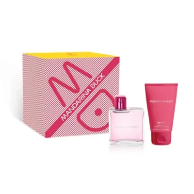 Imagen de MANDARINA DUCK FRAGRANCES For Her Eau de Toilette, Estuche Regalo Mujer, Incluye Toilette 100 ml y Crema Corporal ml, Fragancia Floral, Frutal Chipre