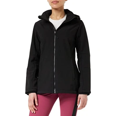Imagen de CMP Woman Jacket ZIP HOOD Chaqueta softshell, Mujer, Talla: 42, Black
