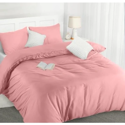 Imagen de Utopia Bedding Funda Nordica Cama 105 Microfibra Juego de Edredon 200x200 cm y 2 Fundas Almohada 50x75 (Rosa)