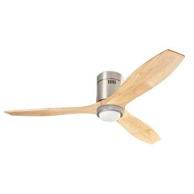 Imagen de FORLIGHT Stem Ventilador de Techo LED, níquel Satinado, Blanco, 3000 4000 5000K