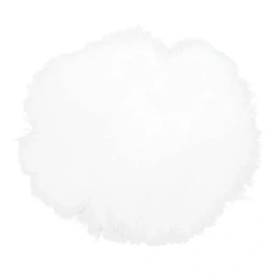 Imagen de Manguito de Viento Micrófono Solapa Piel Artificial, Micrófonos Cálidos Y Delicados, Parabrisas 1 Cm / 0,4 Pulgadas, Apertura Suave para Exteriores(blanco)