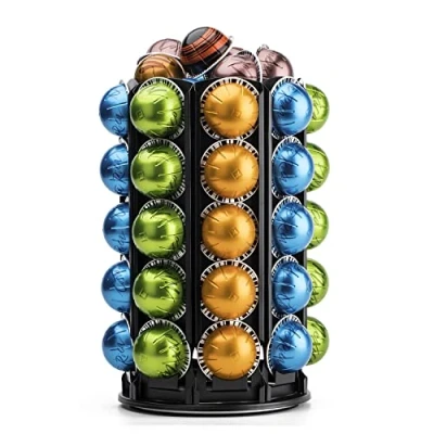 Imagen de Bagoo Dispensador de cápsulas café con sistema carrusel 360 º y almacenamiento central para las la línea Nespresso Veruto (más 40 cápsulas)
