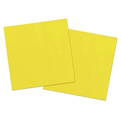 Imagen de Folat B.V 50644 Yellow Color Paper Napkins 33 x cm 20 Pieces